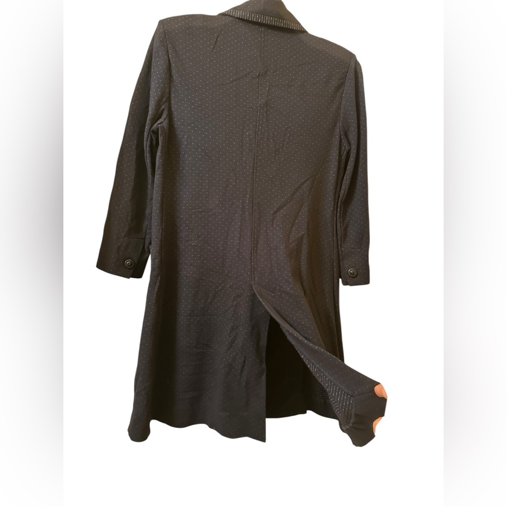 CAbi dark navy blue carriage jacket with Dotted Texture size S - Picture 6 of 10